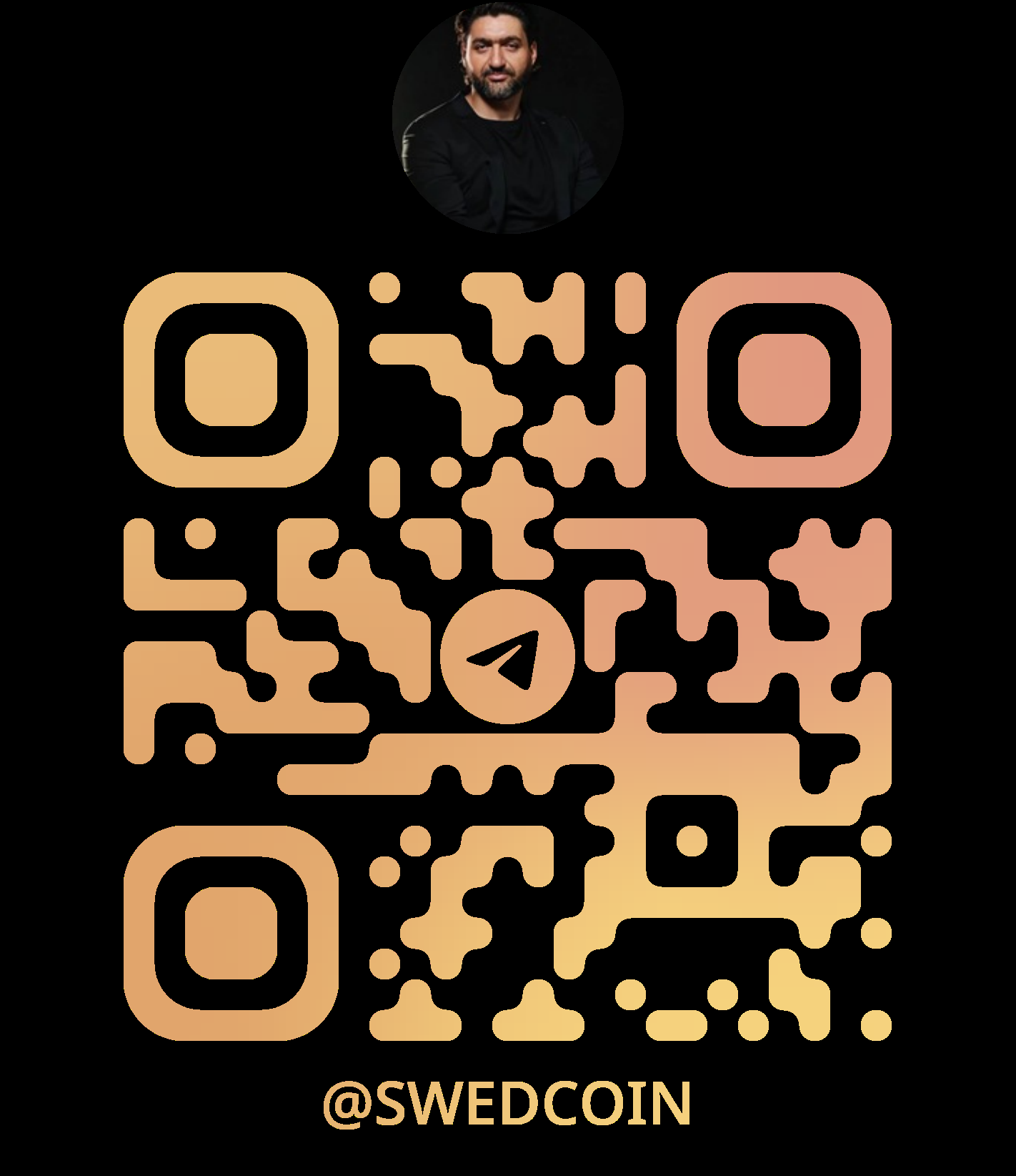 QR code linking to Telegram group